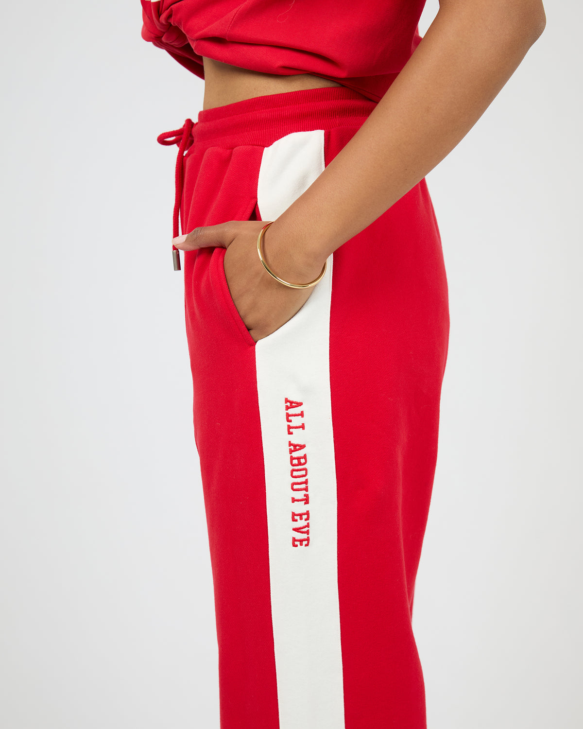 Archie Panel Pant Scarlet