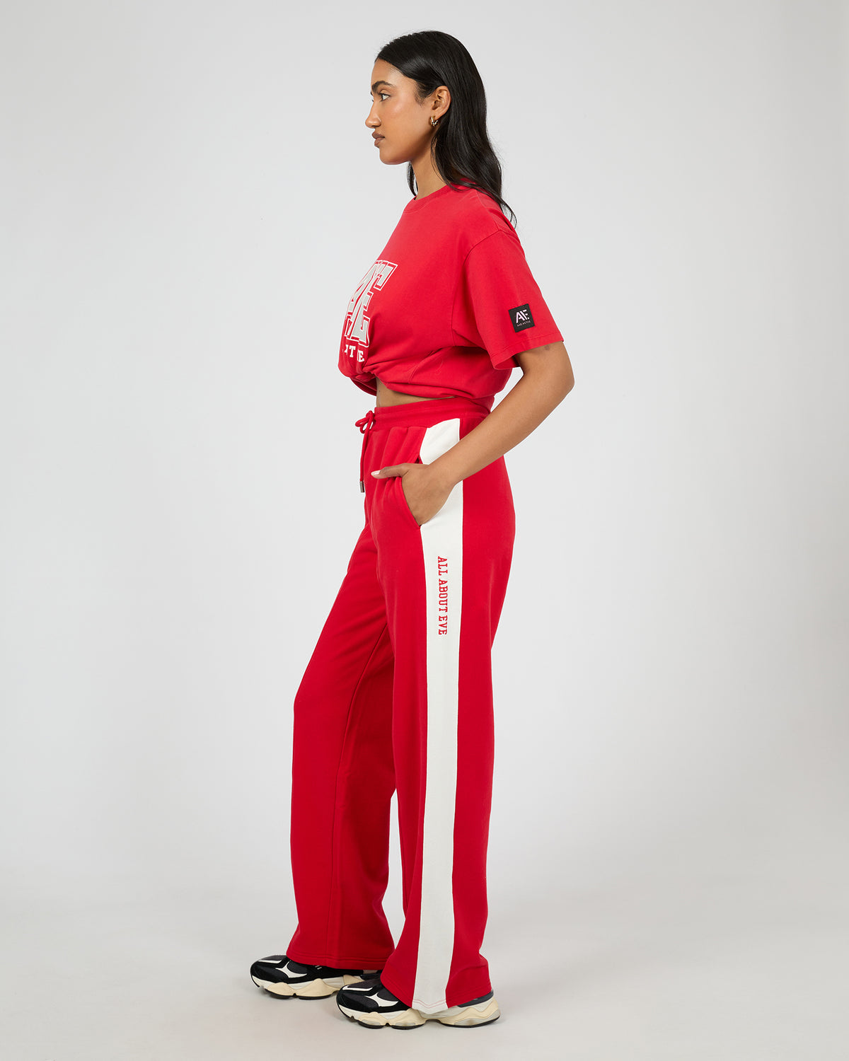 Archie Panel Pant Scarlet
