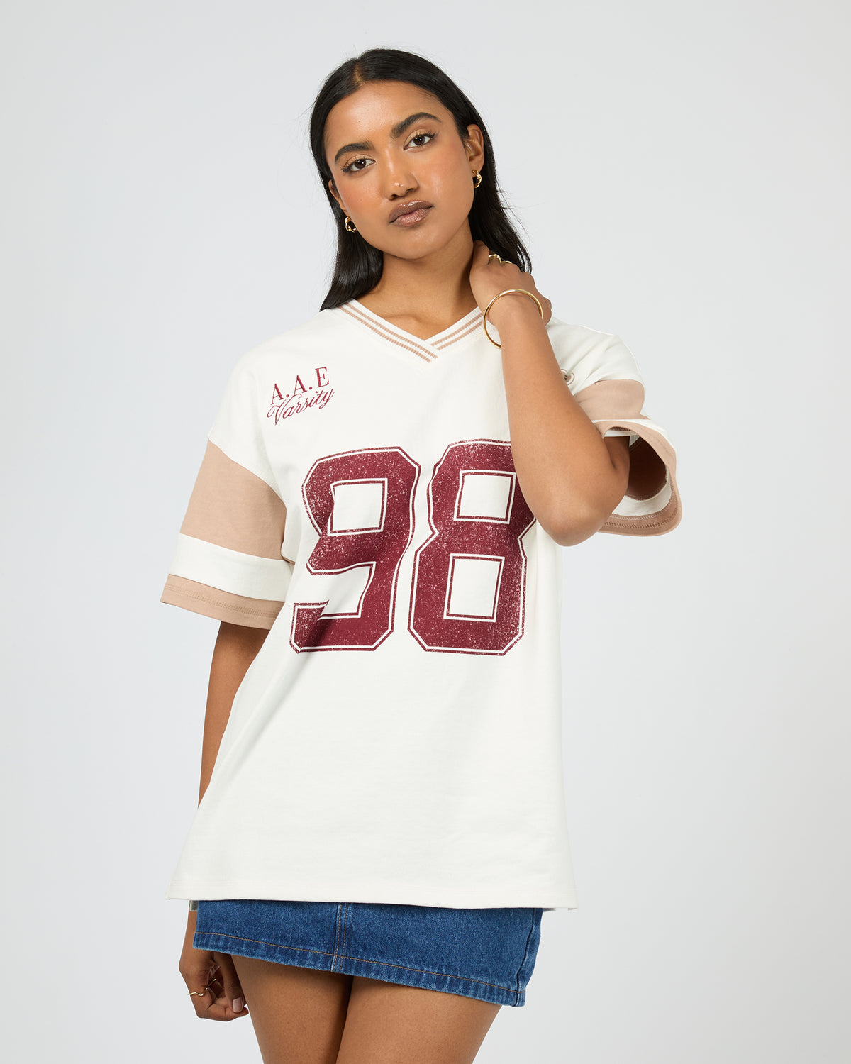 Soho V-Neck Tee Vintage White
