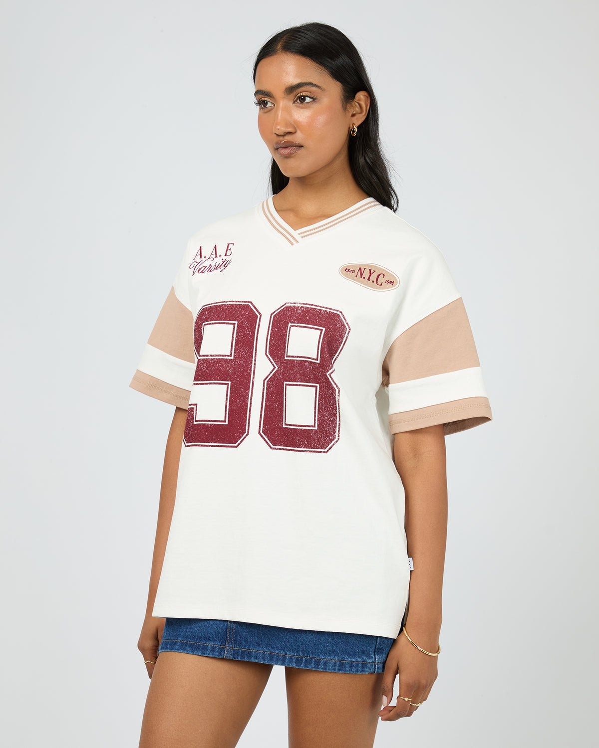 Soho V-Neck Tee Vintage White