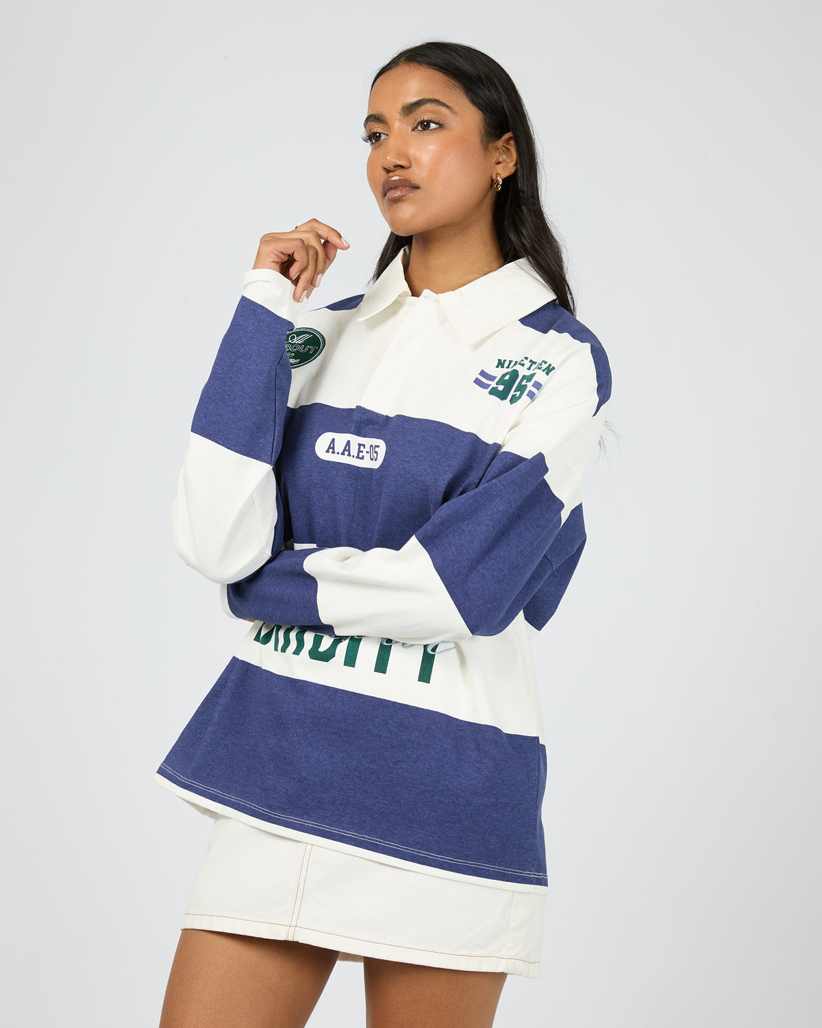 Hudson Ls Rugby Stripe