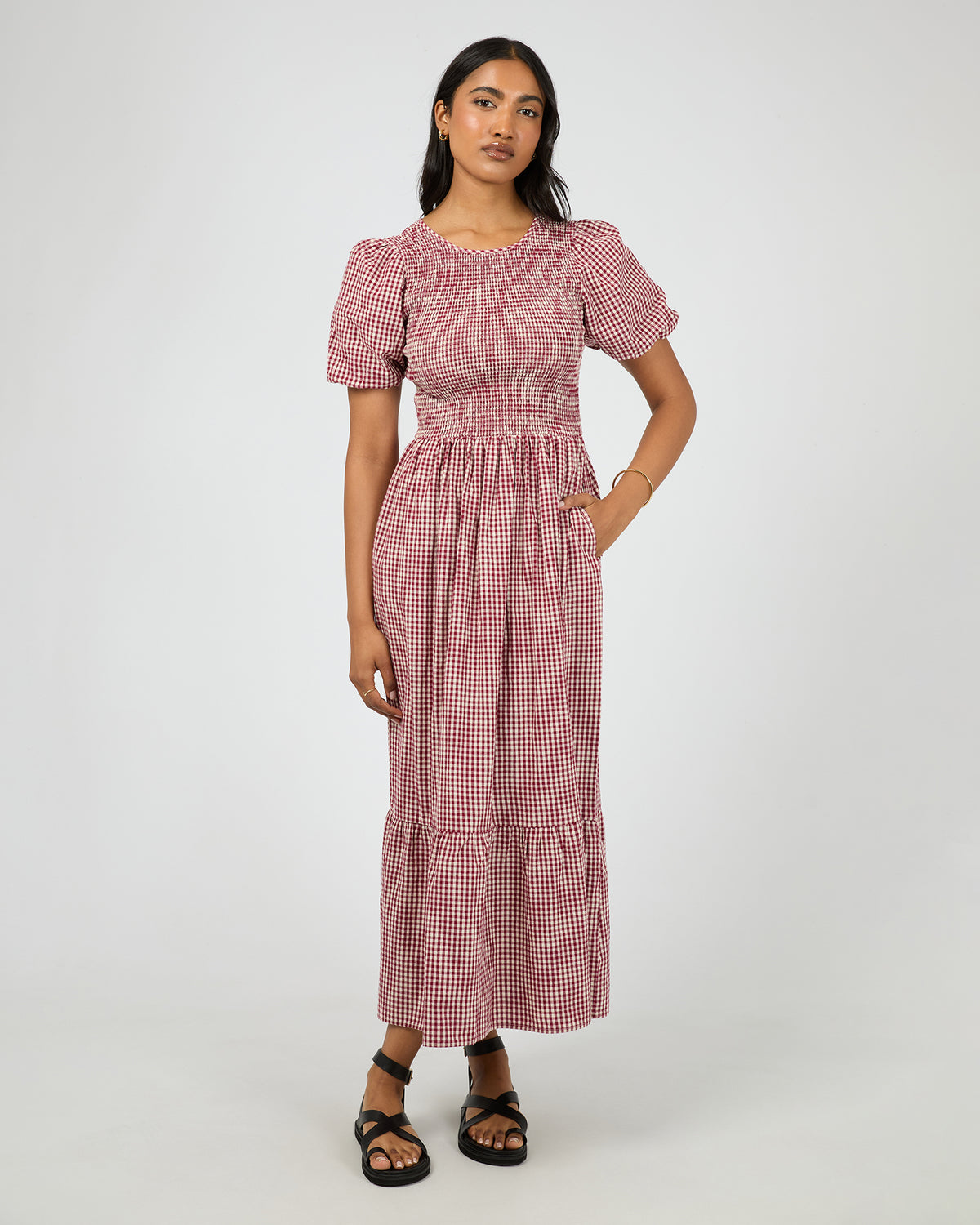 Claire Maxi Dress Wine