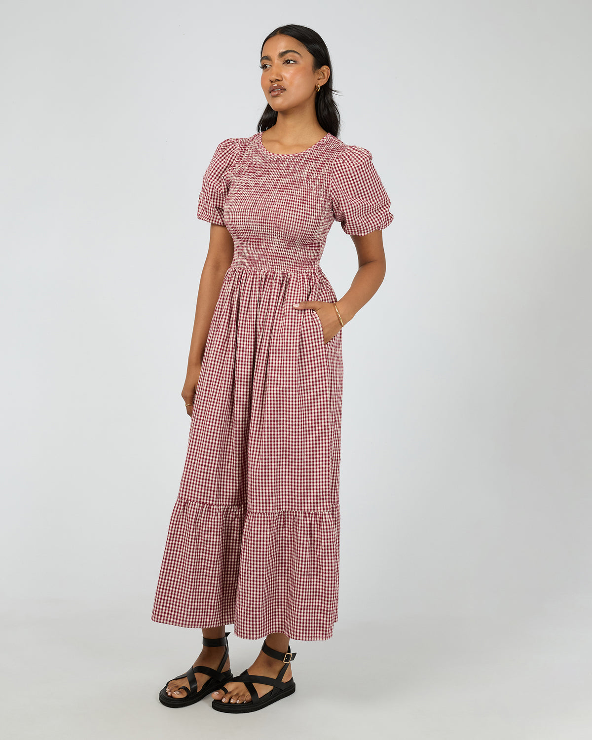 Claire Maxi Dress Wine