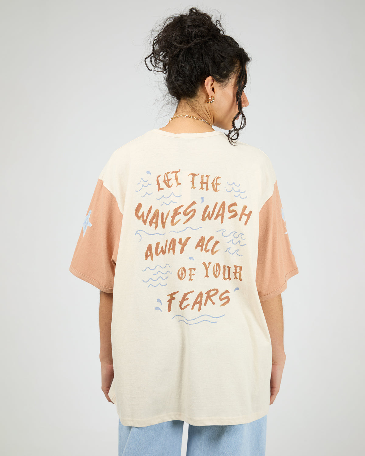 Sun Salt Sea Oversized Tee Vanilla