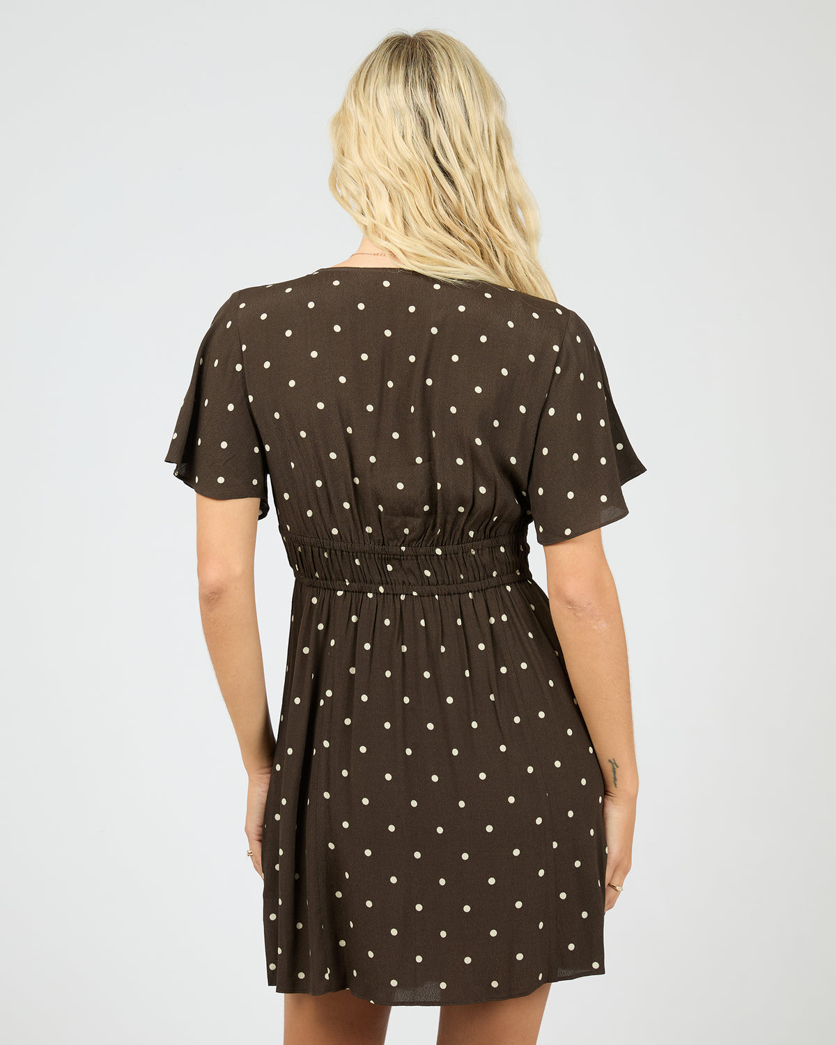 Emelia Skater Dress Brown