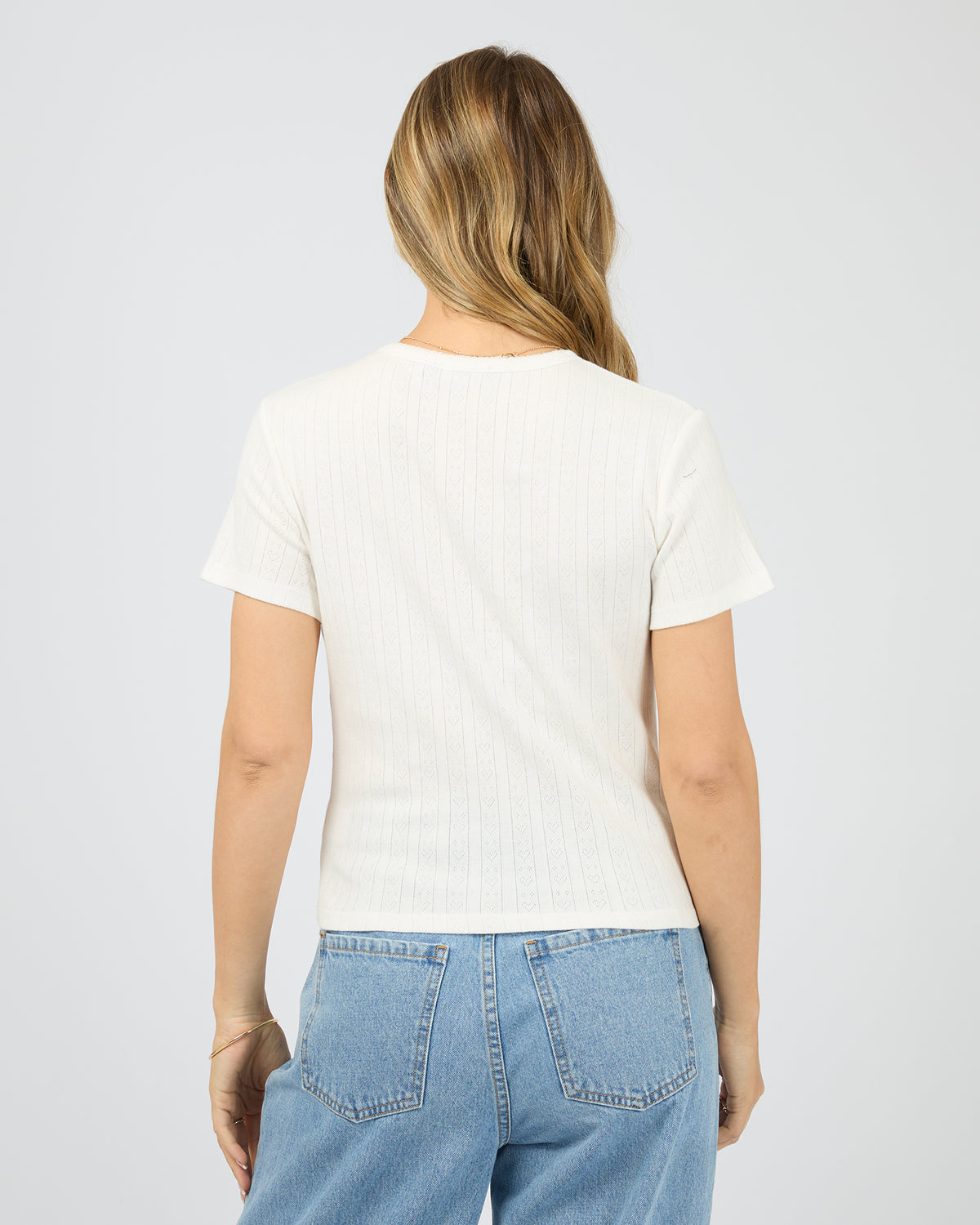 Postale Baby Tee Vintage White