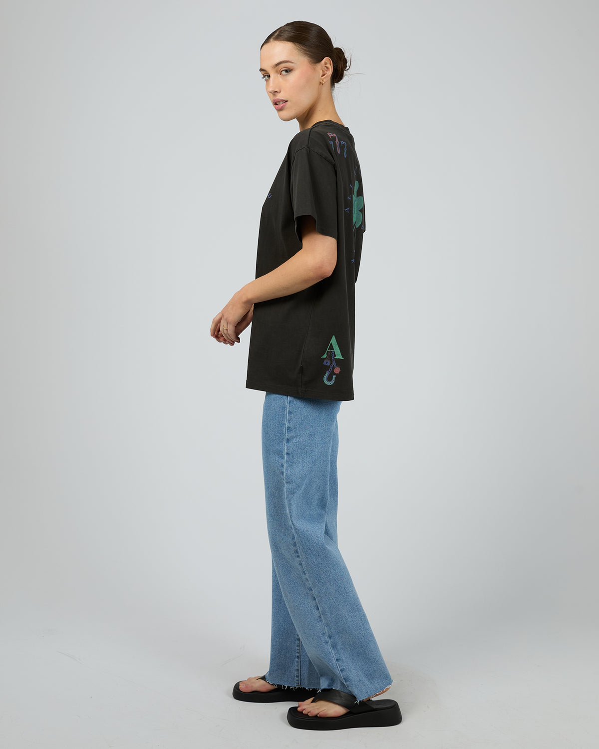 Lucky Charm Relaxed Tee Washed Black