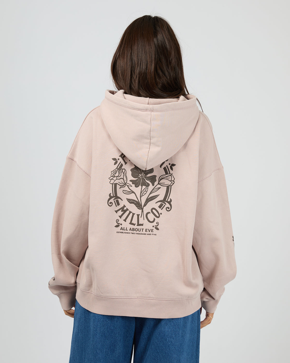 Flower Co Relaxed Hoodie Fawn