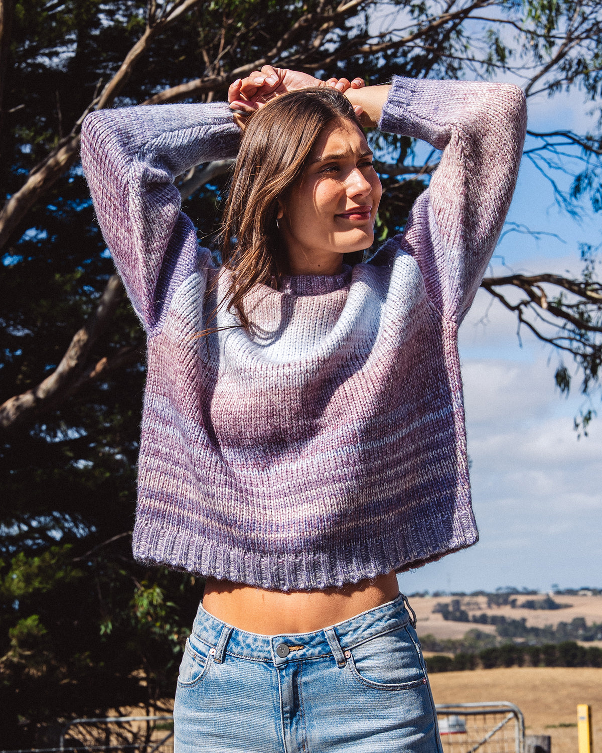 Fray Knit Jumper Multicoloured