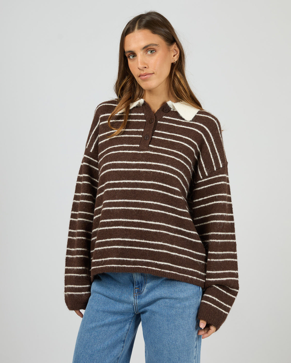 Gisella Polo Knit Brown