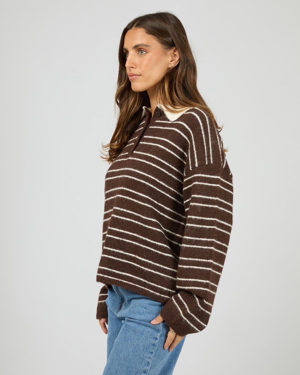 Gisella Polo Knit Brown