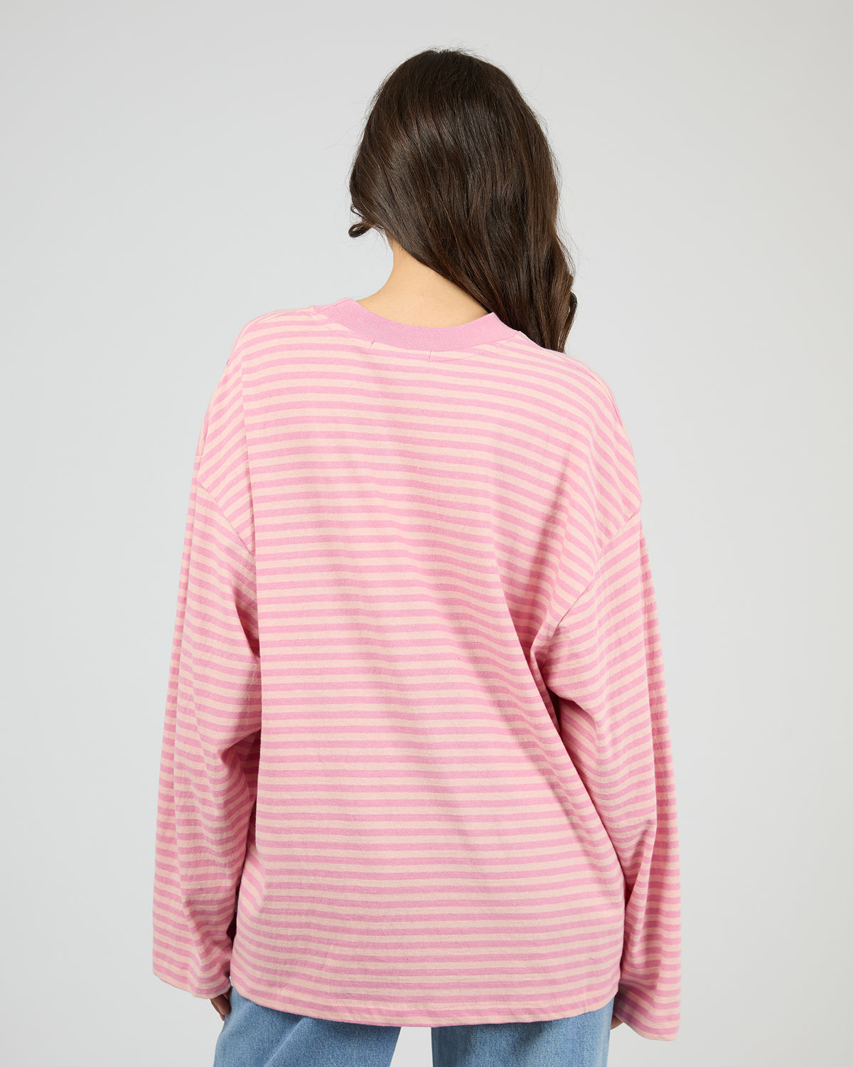 Paloma Long Sleeve Stripe Tee Pink