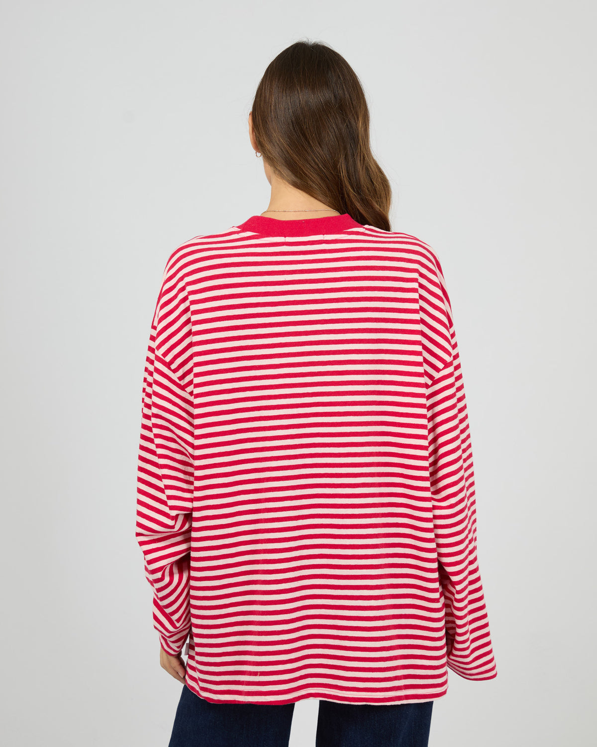 Paloma Long Sleeve Stripe Tee Red