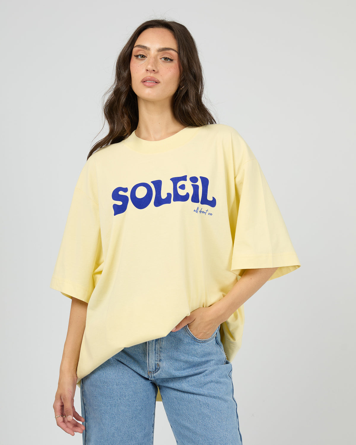 Soleil Oversized Tee Yellow