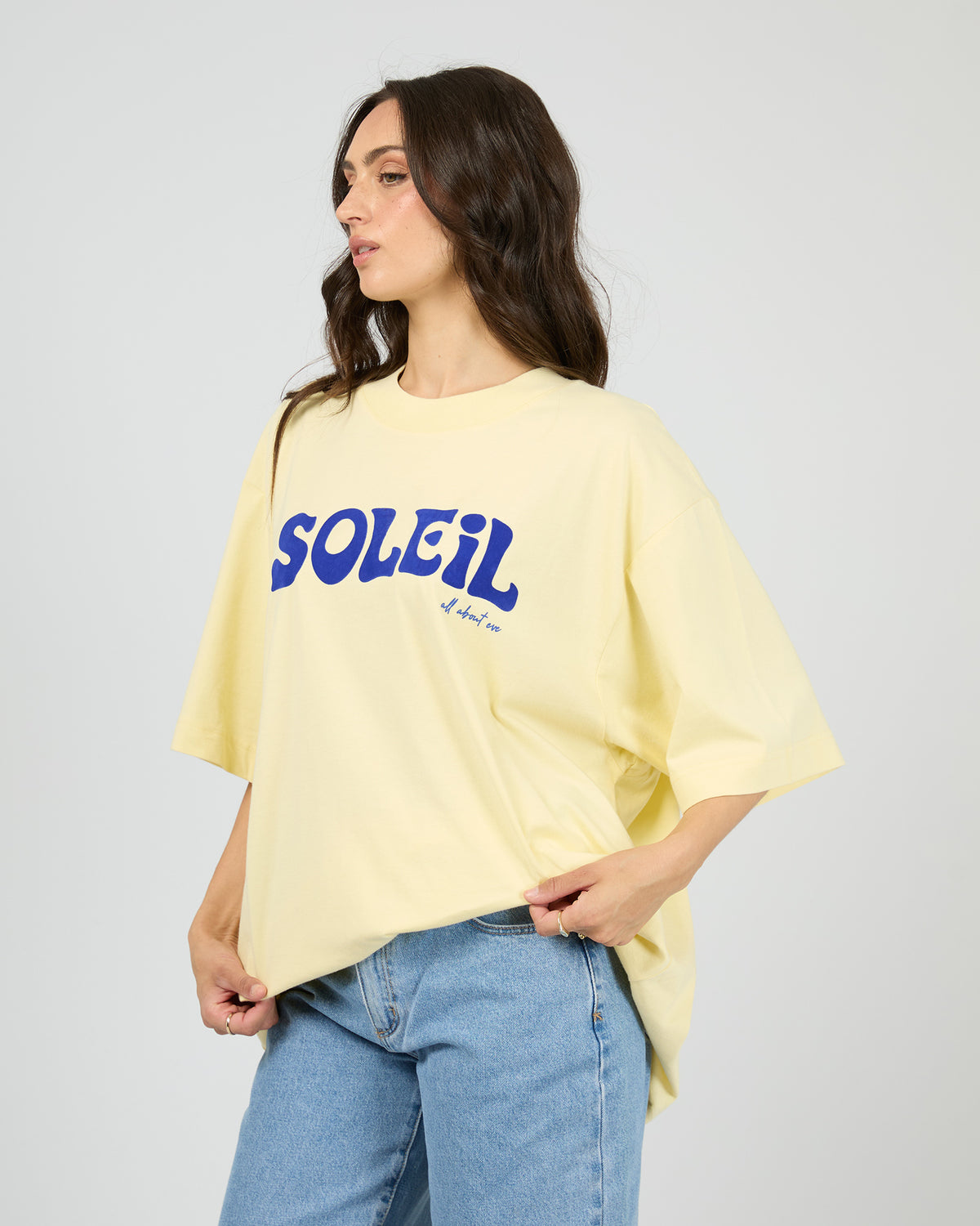 Soleil Oversized Tee Yellow