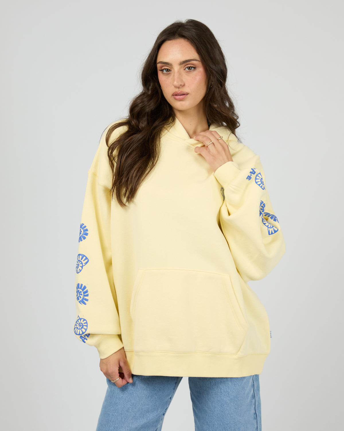 Azure Club Relaxed Hoodie Yellow