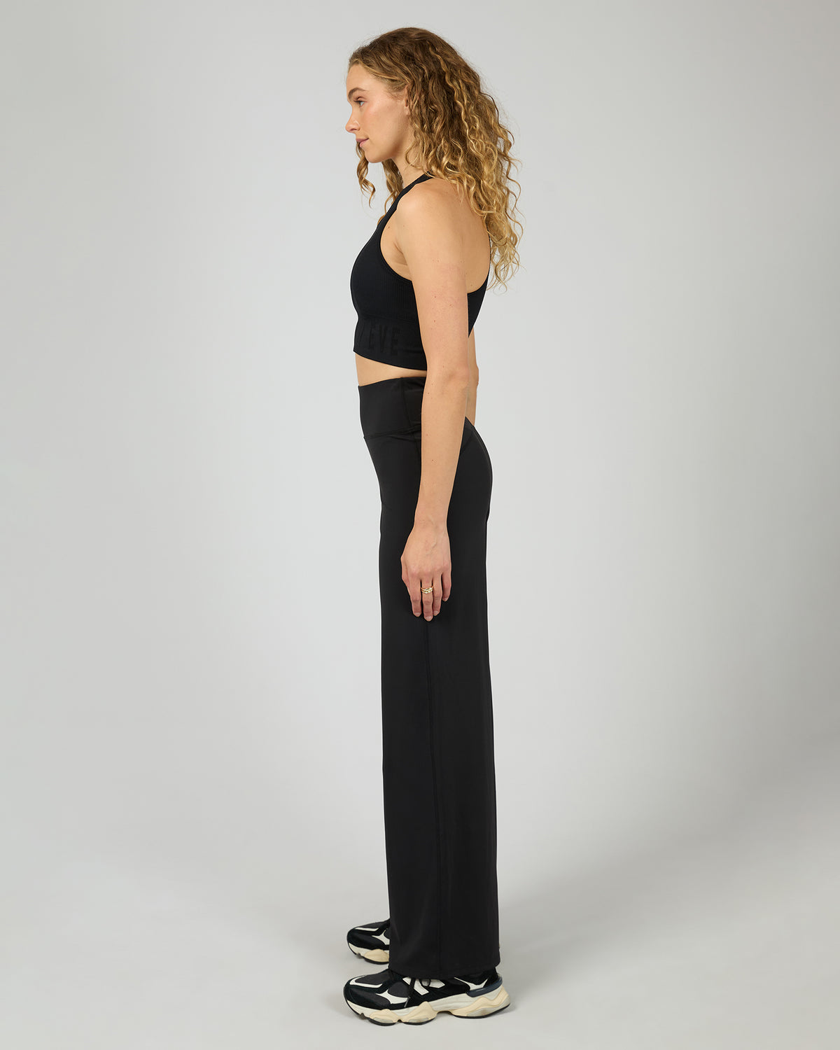 Studio Wide Leg Pant Black