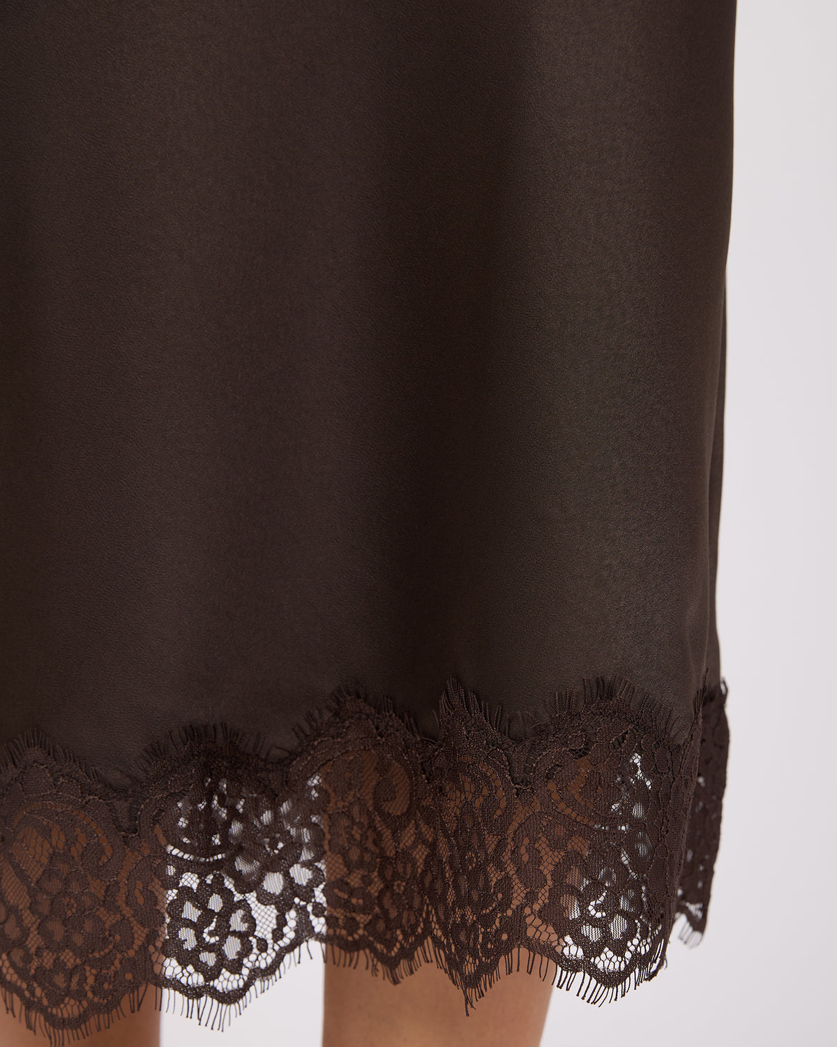 Hava Lace Skirt Coffee