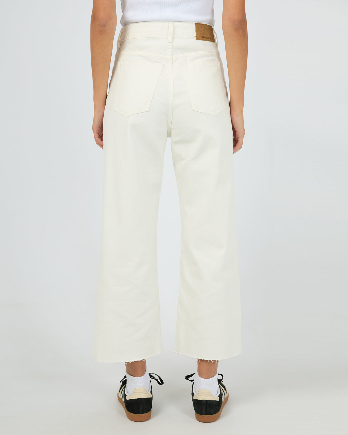 Charlie High Rise Wide Leg Jean Vintage White