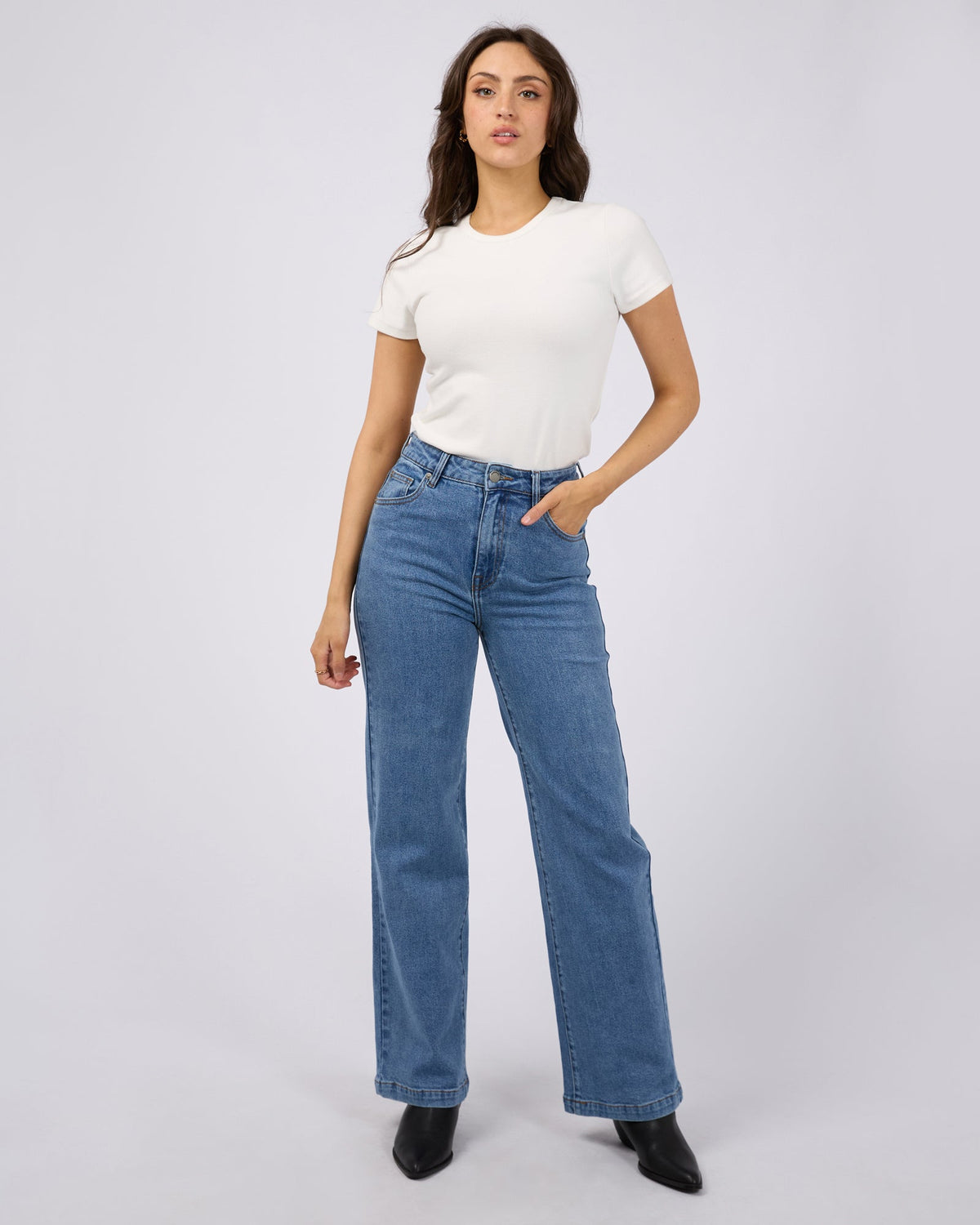 Jacqui Wide Leg Heritage Blue