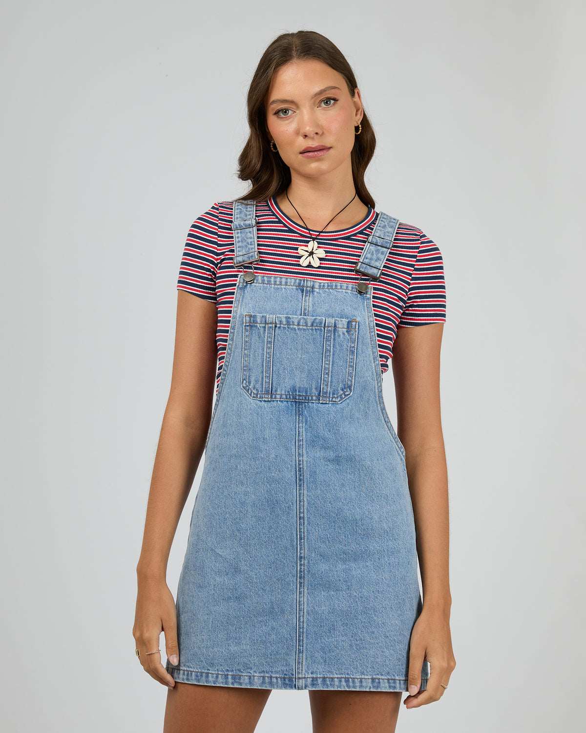 Vianna Pinafore Light Blue