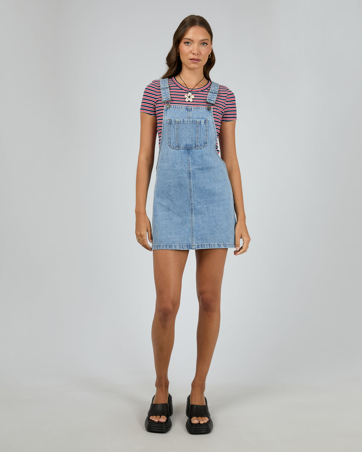 Vianna Pinafore Light Blue