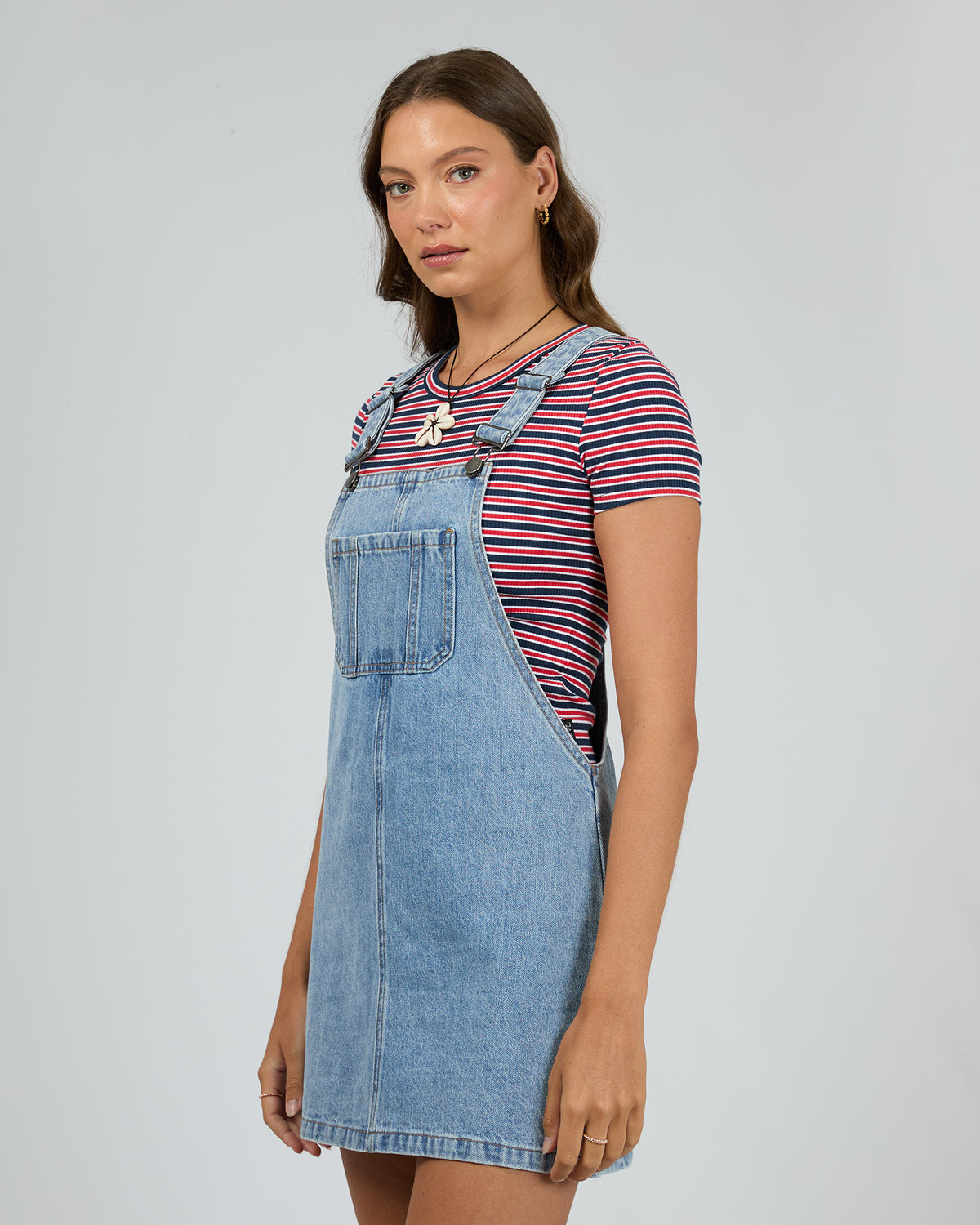 Vianna Pinafore Light Blue