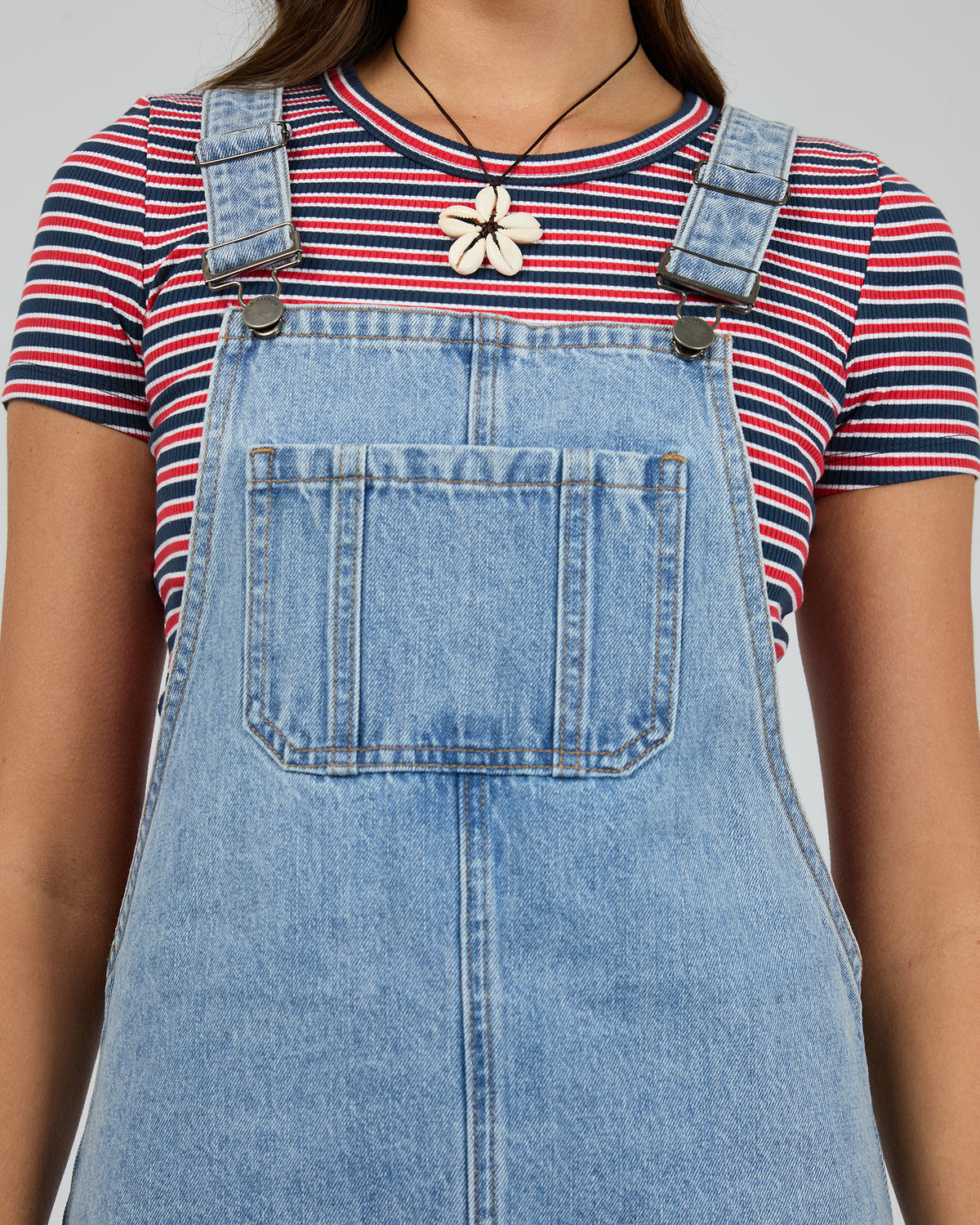 Vianna Pinafore Light Blue