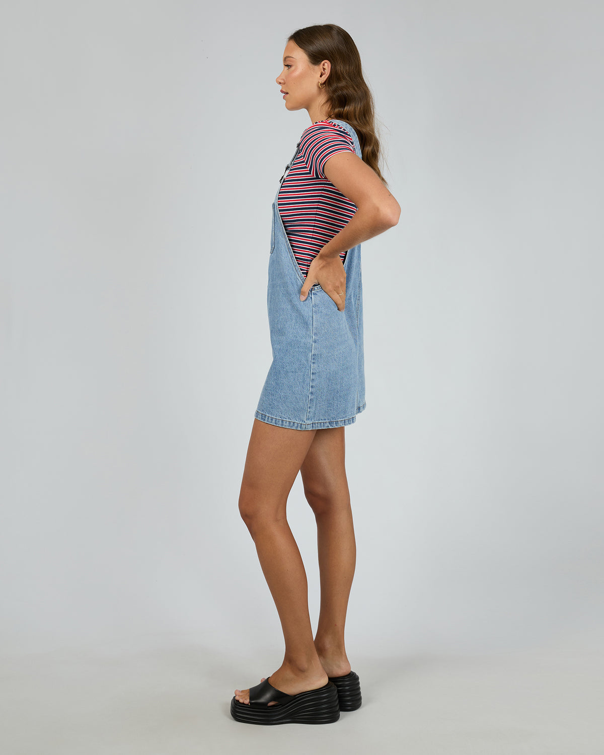 Vianna Pinafore Light Blue