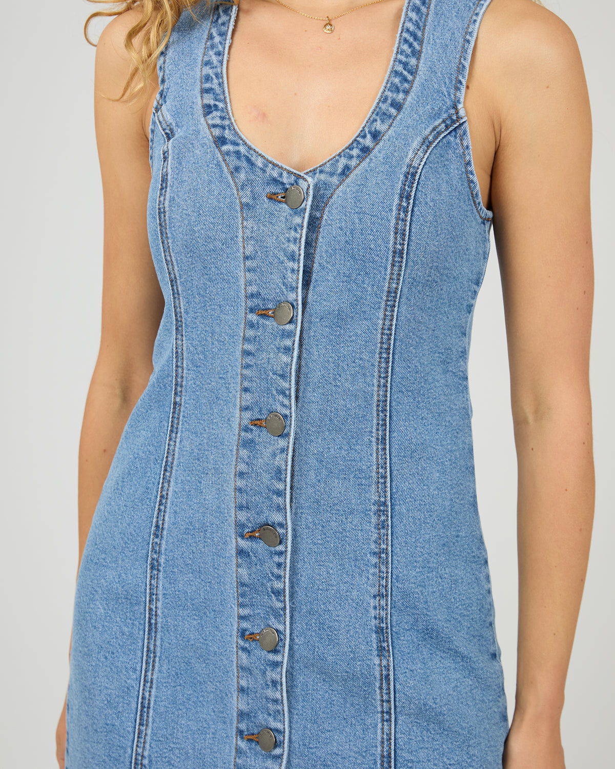 Peta Mini Dress Light Blue