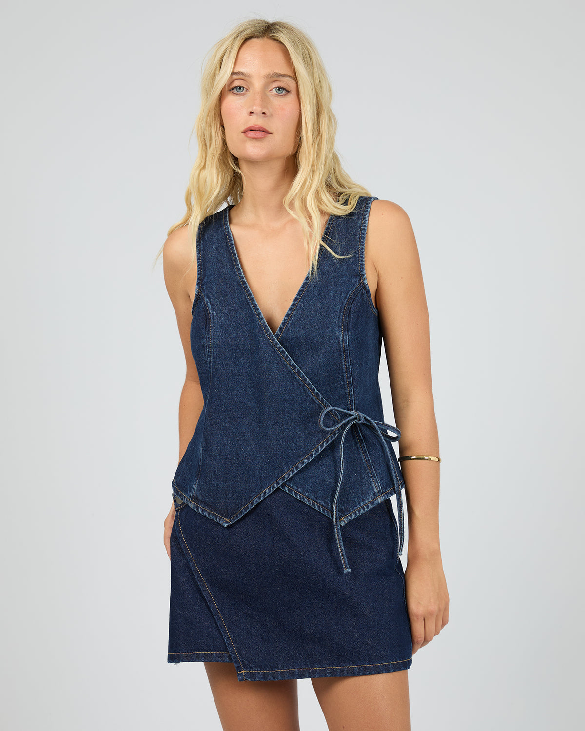 Bailey Denim Vest Indigo