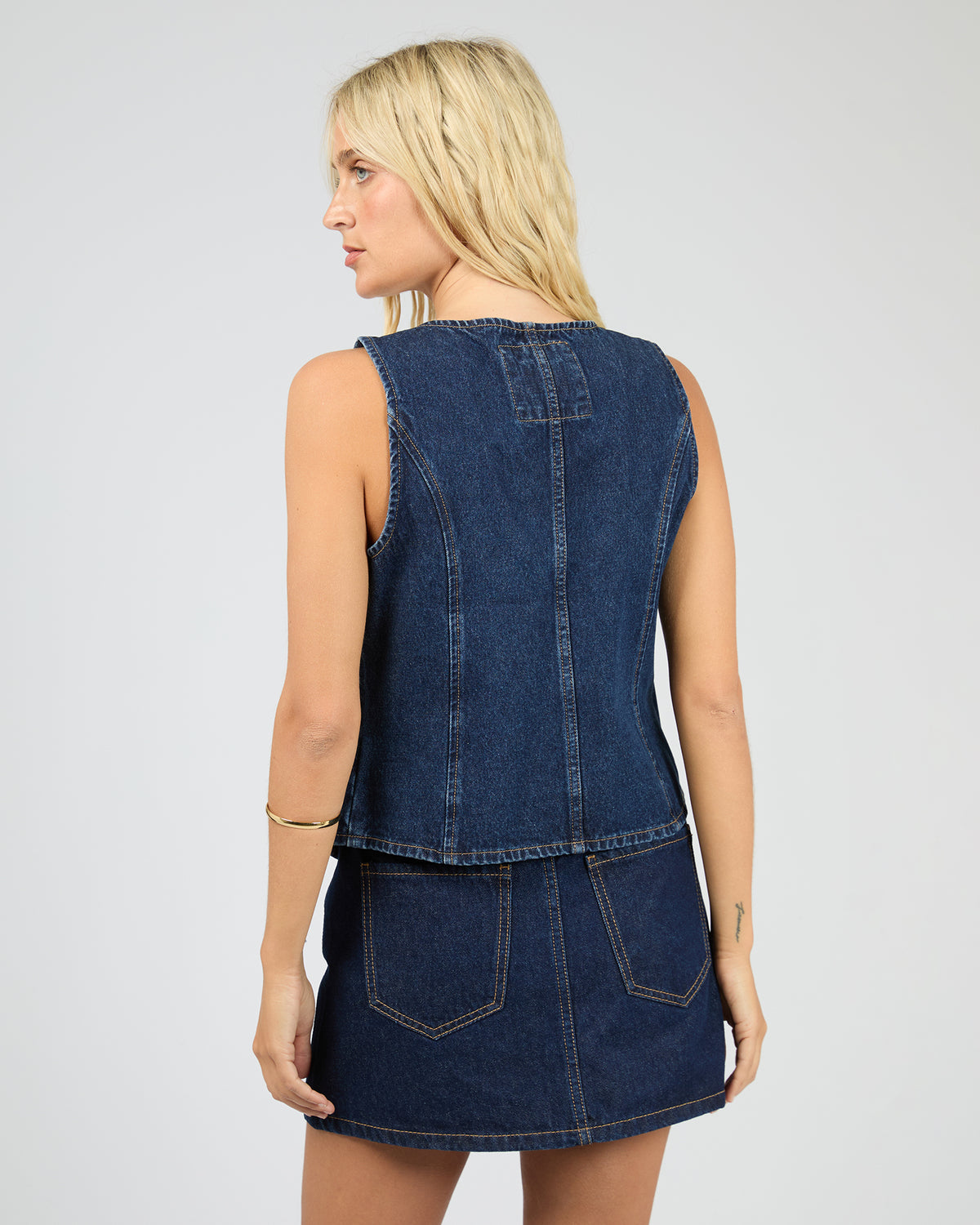 Bailey Denim Vest Indigo