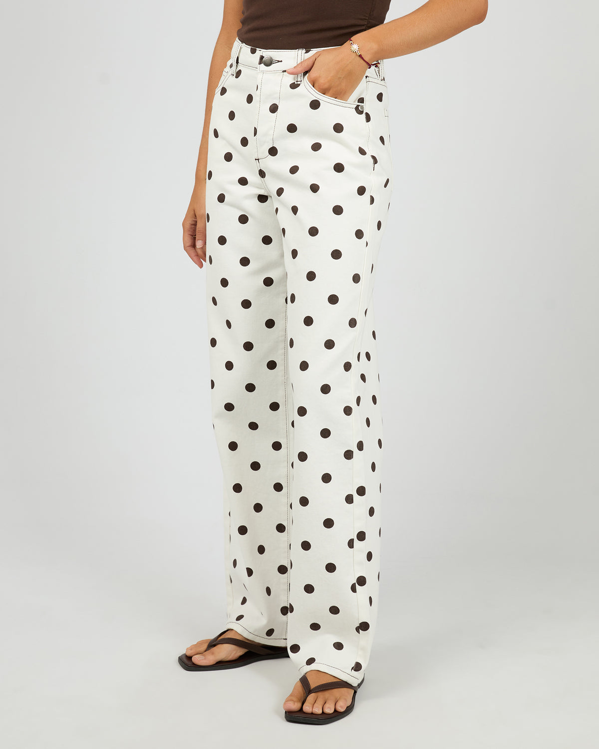Zia Relaxed Straight - Polka Dot Spot