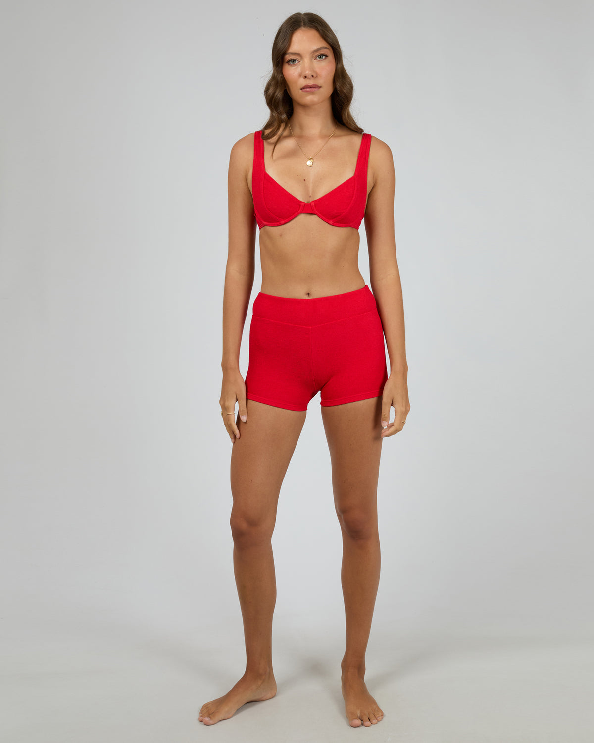 Frenchie Rib Full Support Balconett Red