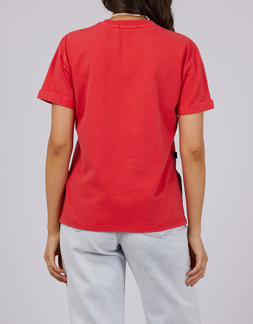 Aae Washed Tee Red