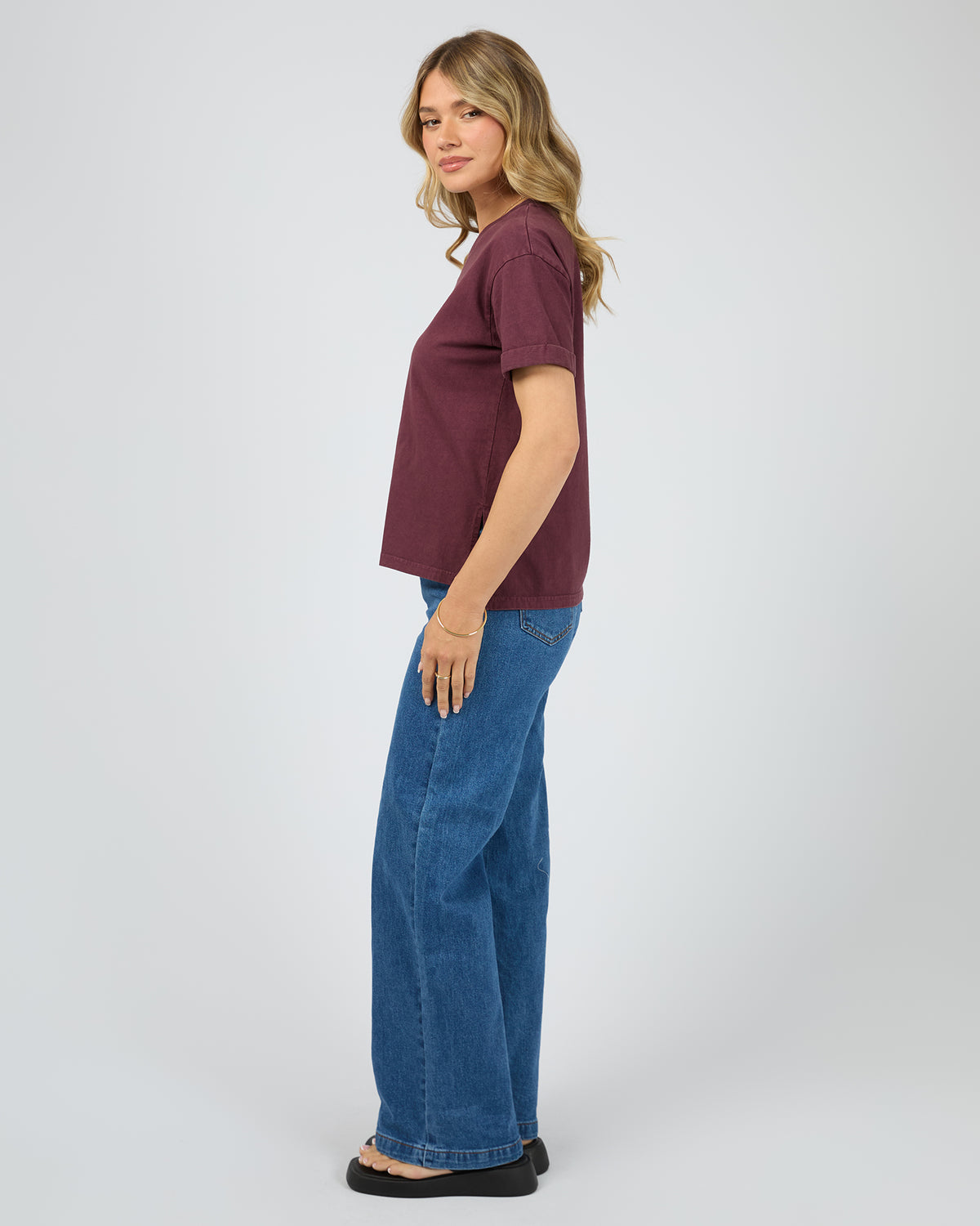 Aae Washed Tee Wine
