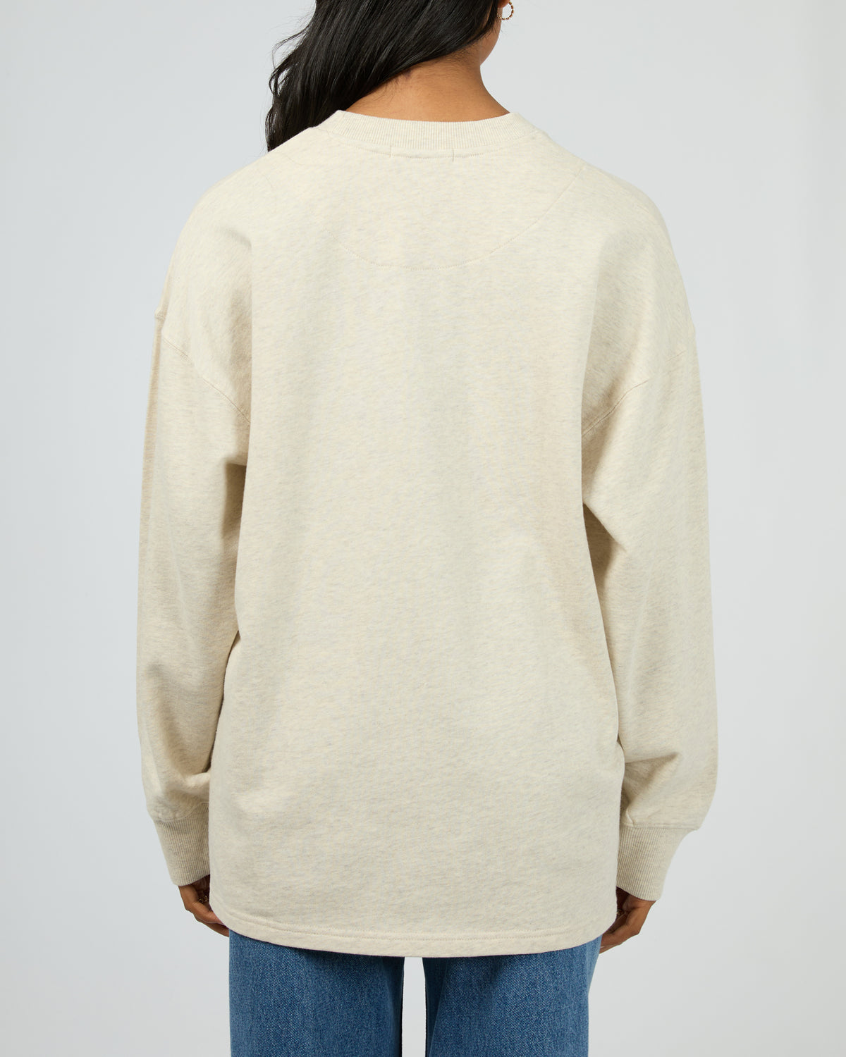 Aae Washed Relaxed Crew Oatmeal