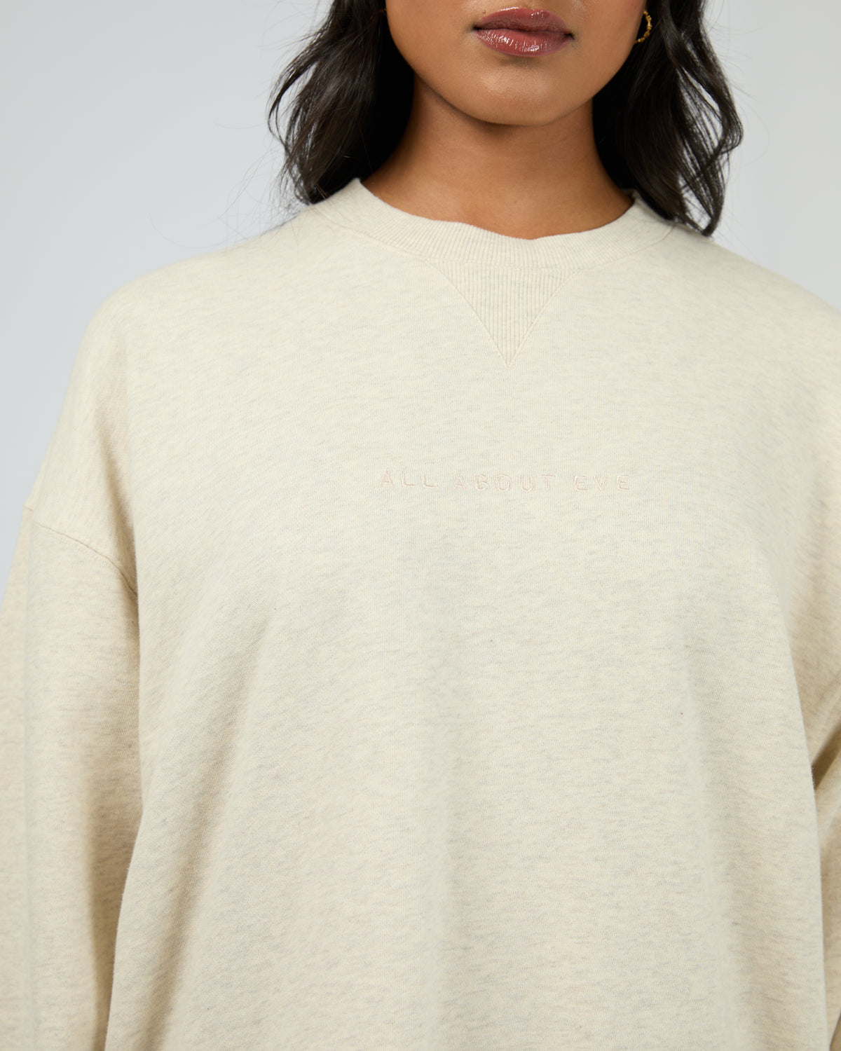 Aae Washed Relaxed Crew Oatmeal
