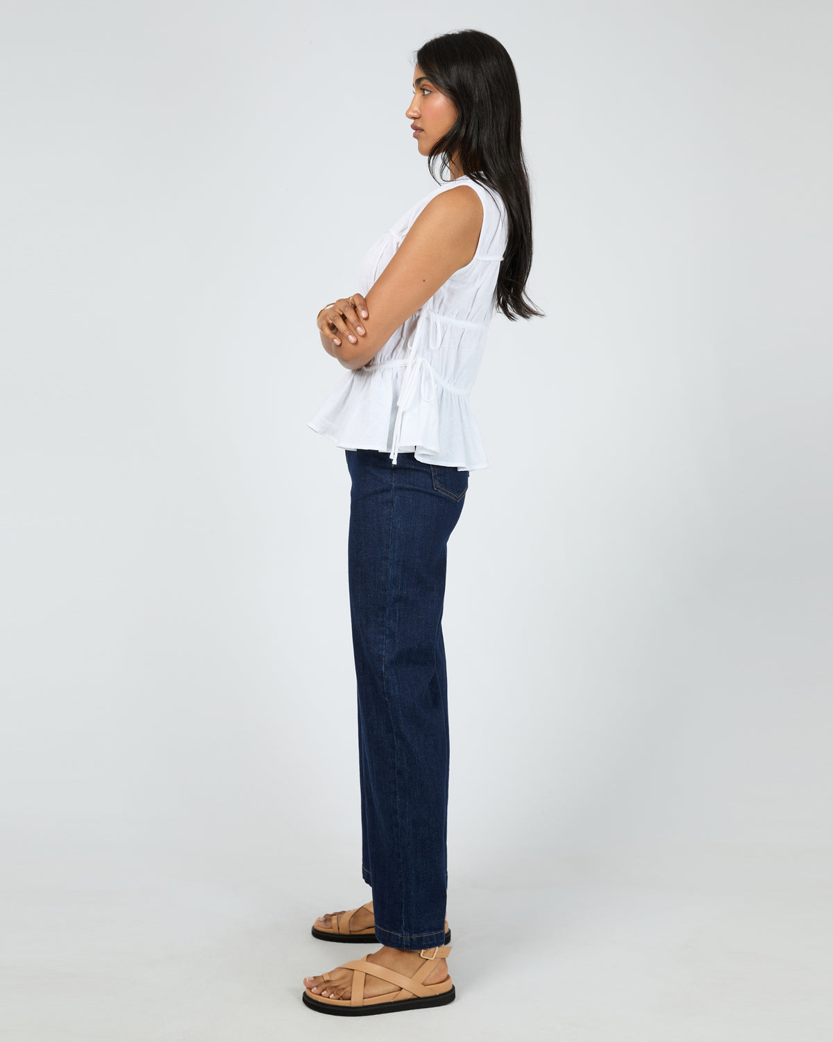 Lou Lou Tie Top White