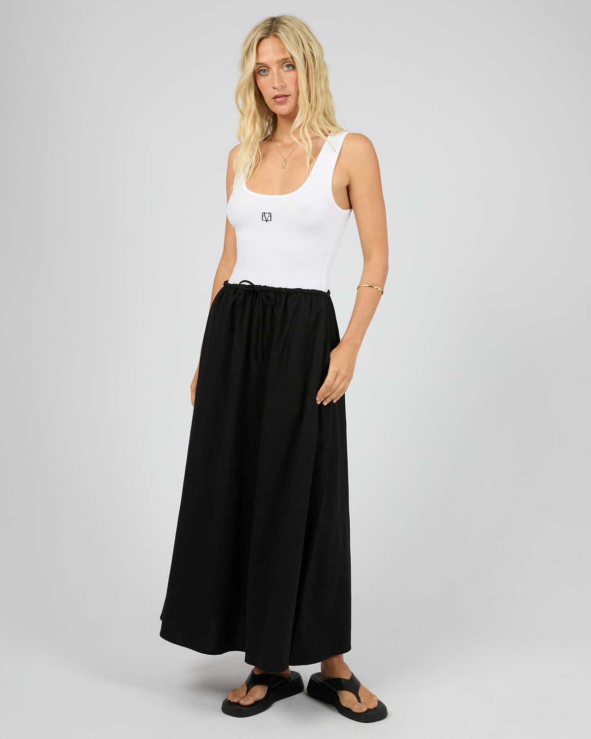 Aae Timeless Maxi Skirt Black