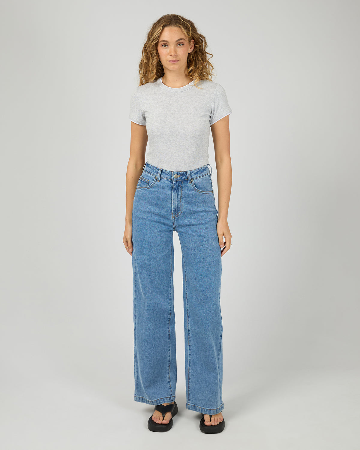 Aae Layers Tee Grey Marle