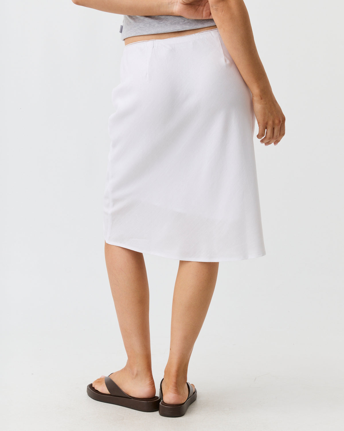Rhody Midi Skirt Vintage White