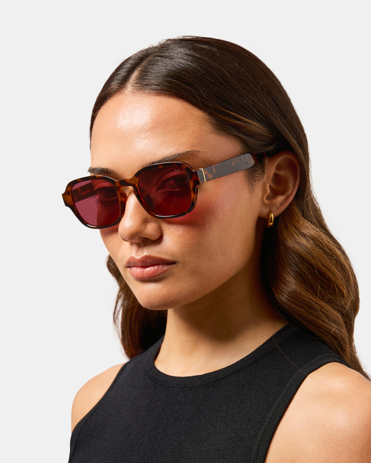Maja Sunglasses Tortoise/Purple
