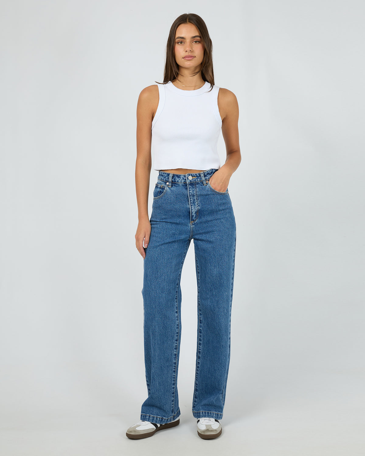 A 94 High &amp; Wide Jean Chantelle Mid Blue