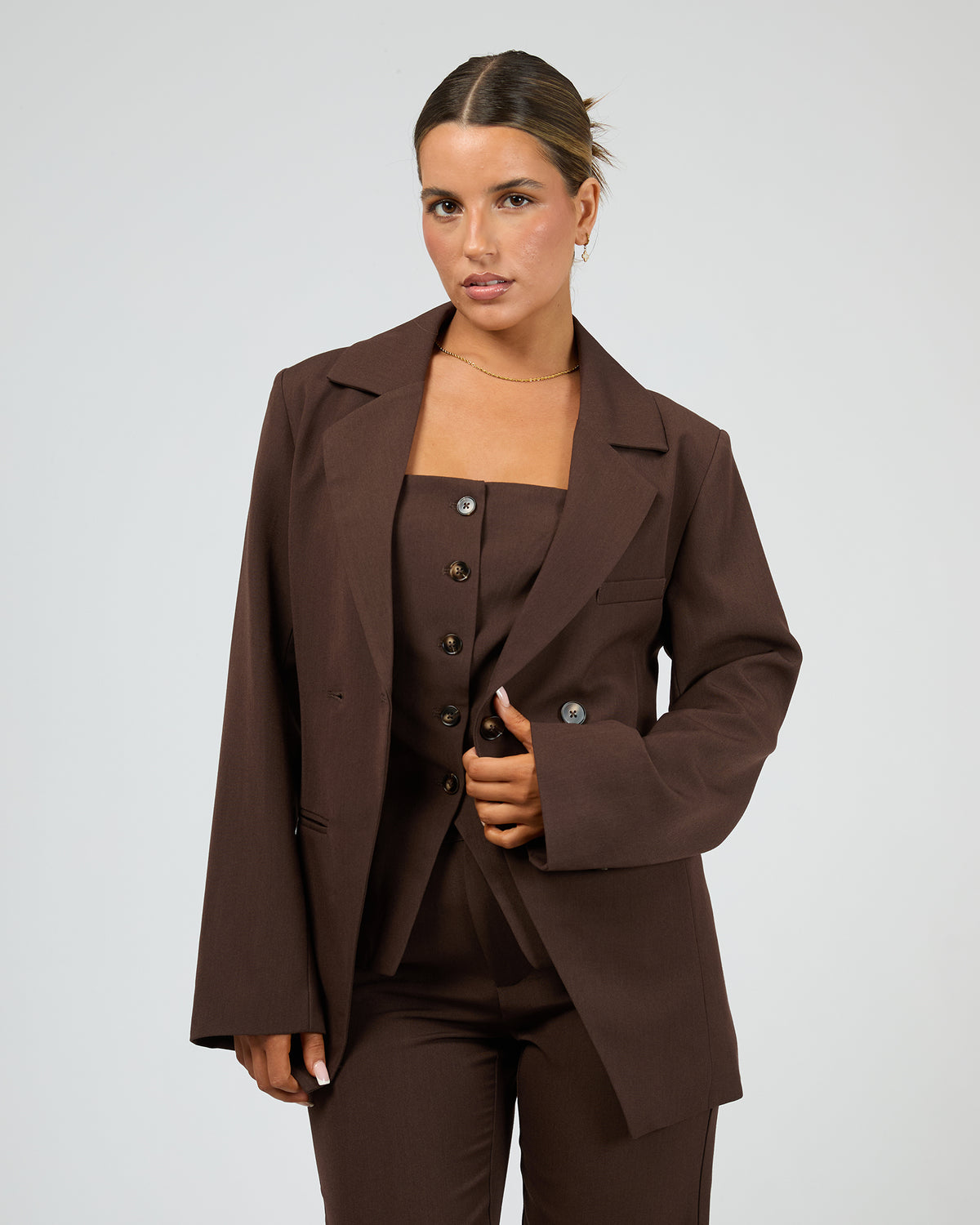 Margot Blazer Brown