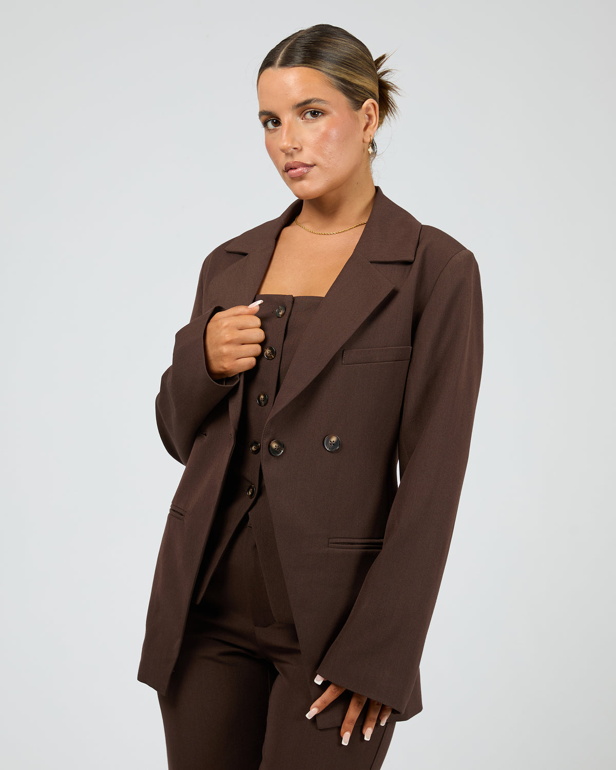 Margot Blazer Brown