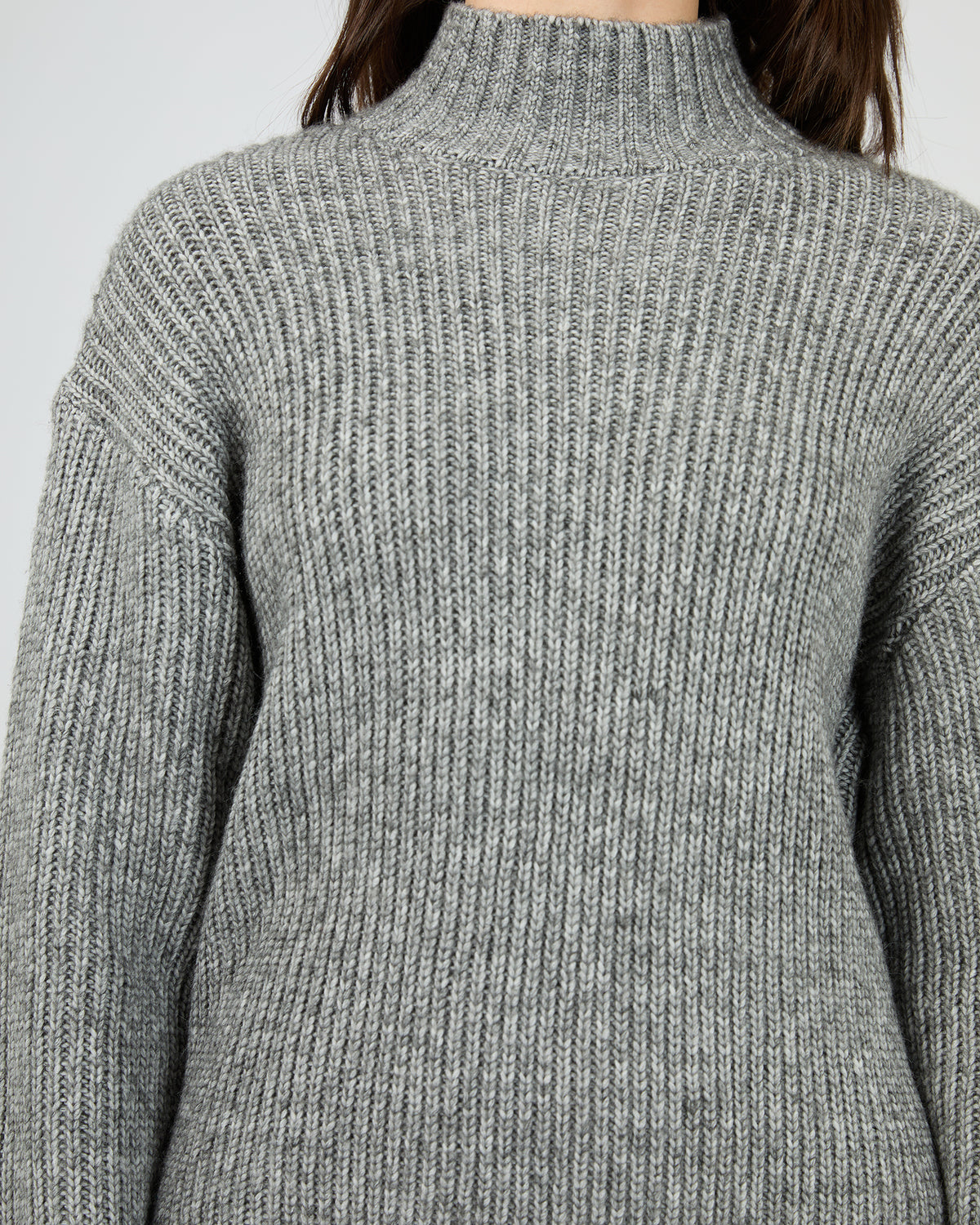 Stevie Knit Sweater Grey Marle