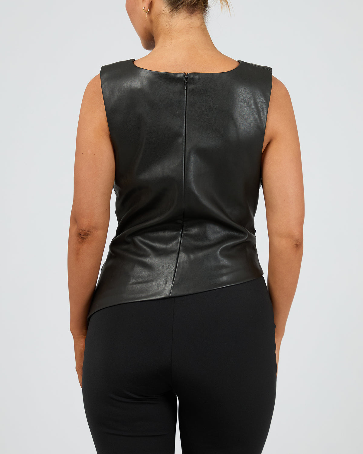 Liv Rouched Top Black