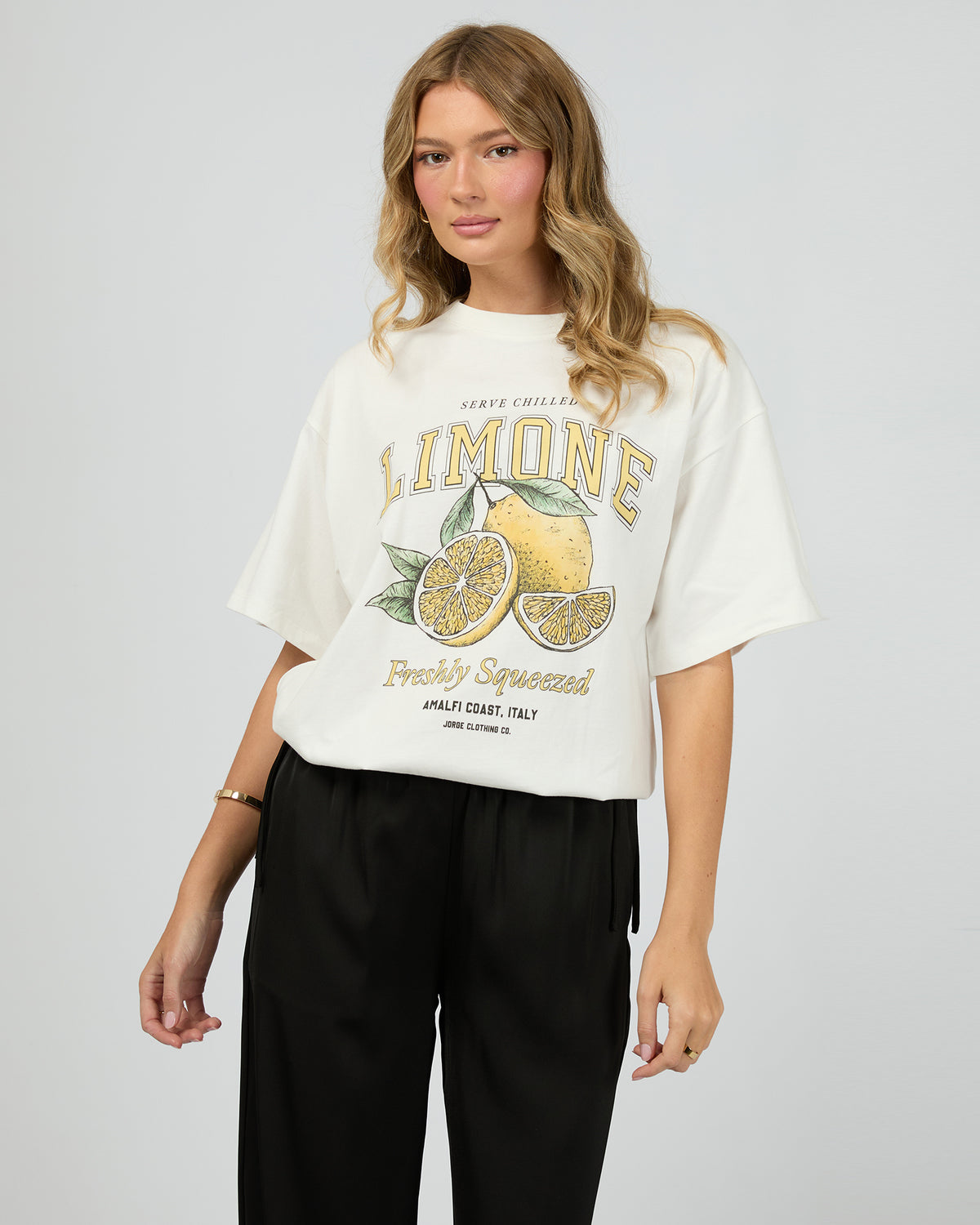 Limone Tee Vintage White