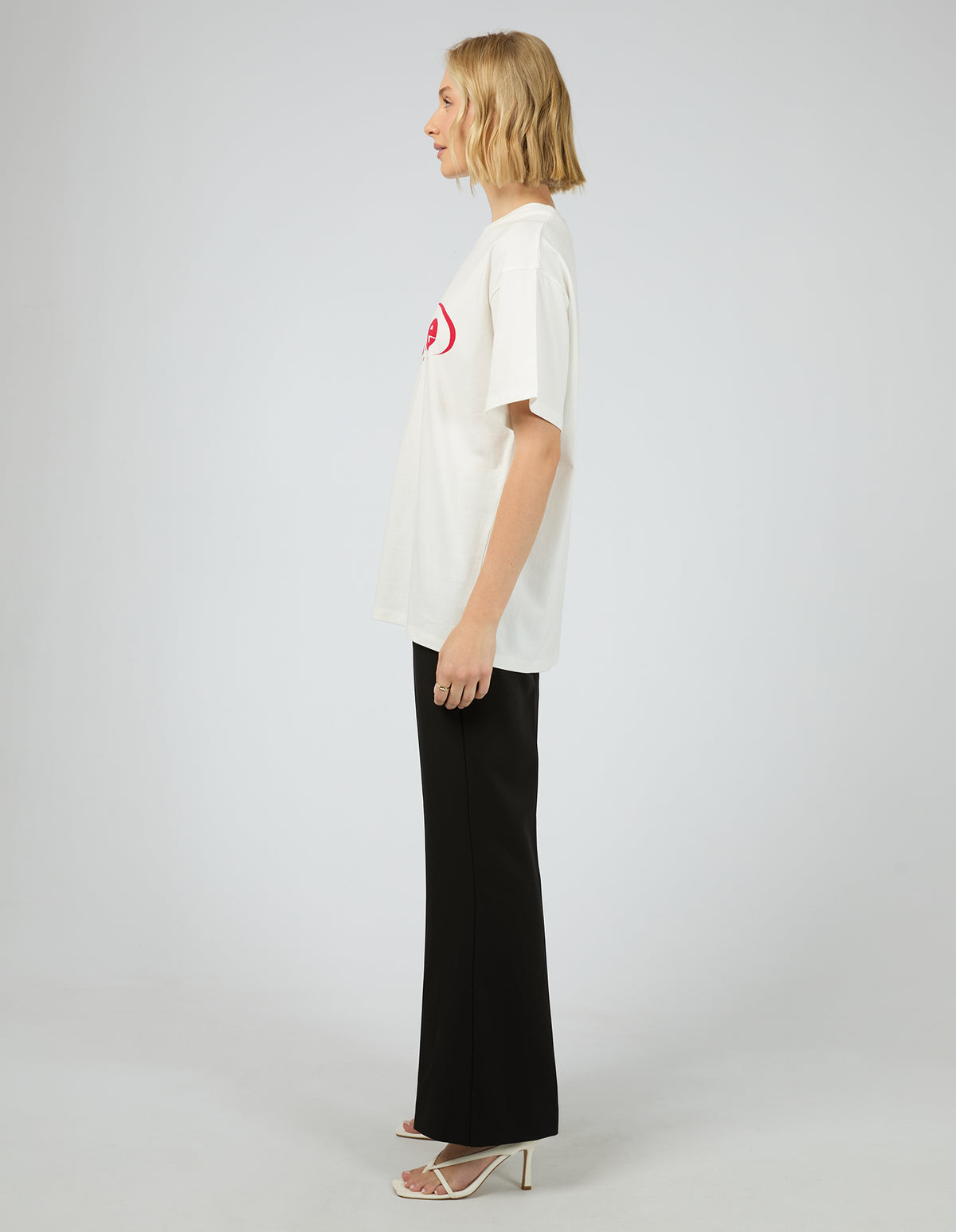 Je T Aime Tee Vintage White